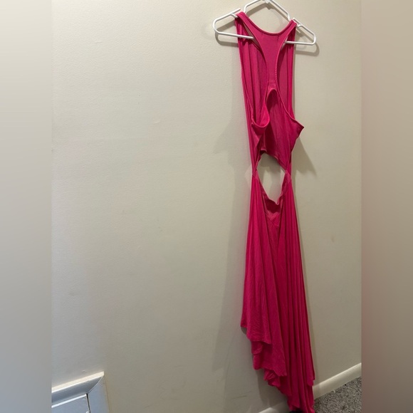 Free People Beach - Vibrant Pink Cutout Maxi Dress - large - Picture 6 of 6